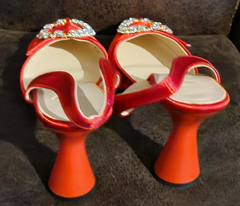 CLASSY RED MATCHING SHOE SET - Blessed_PTA_Collections