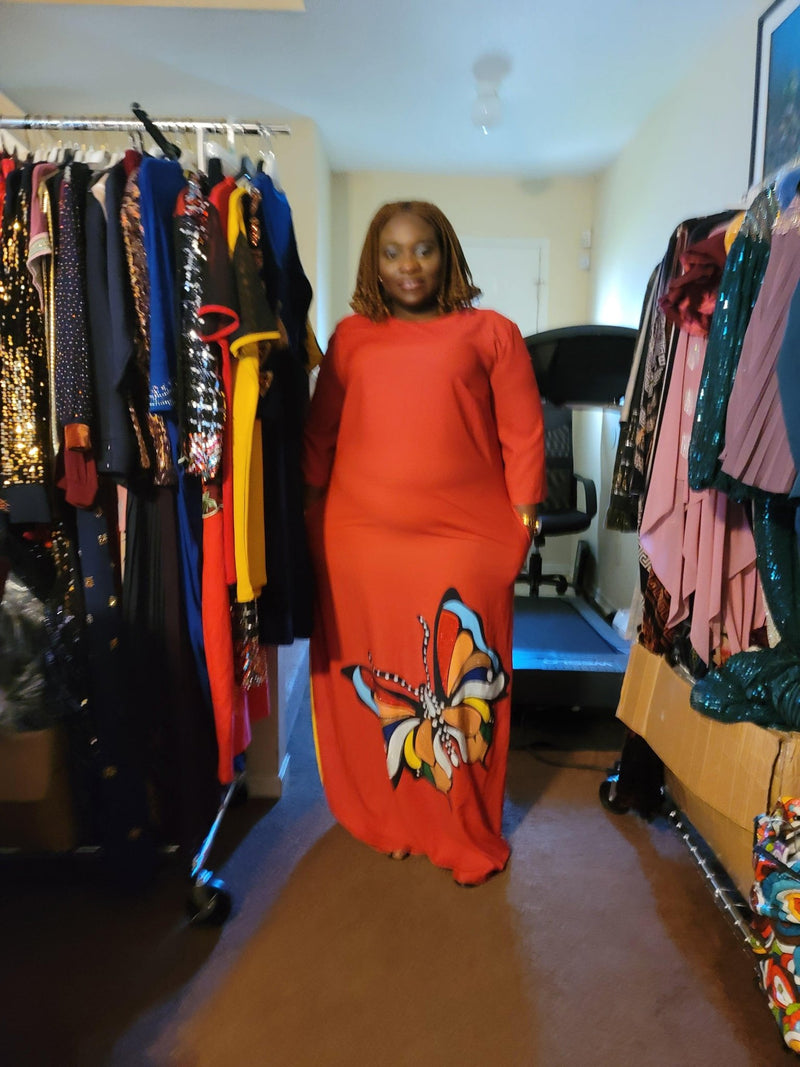 Belted Red dress - Blessed_PTA_Collections