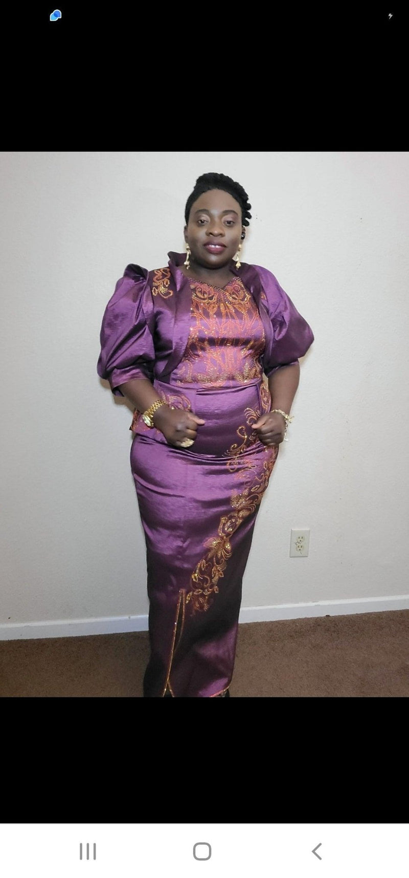 Dress to behold in black & purple - Blessed_PTA_Collections