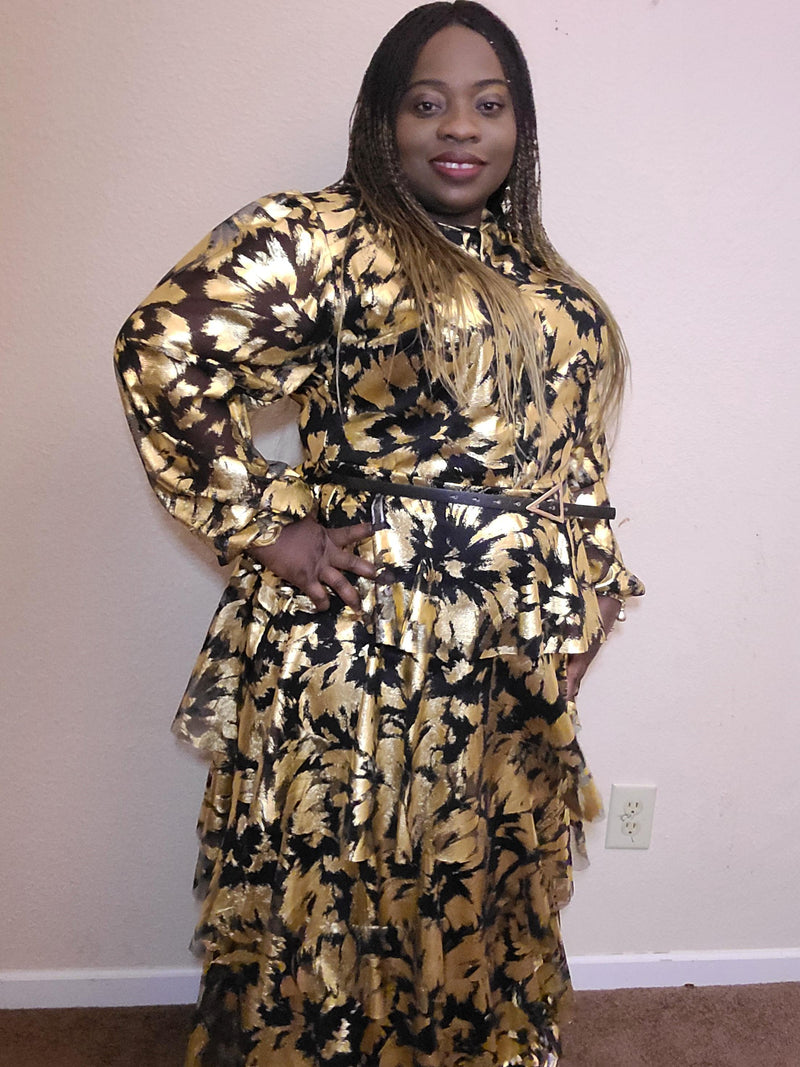 High quality gold & black dress for me - Blessed_PTA_Collections
