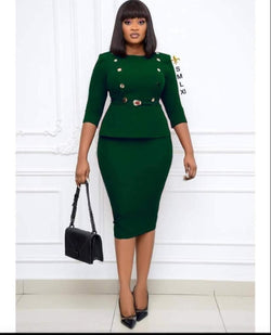 Hot green fitted dress - Blessed_PTA_Collections